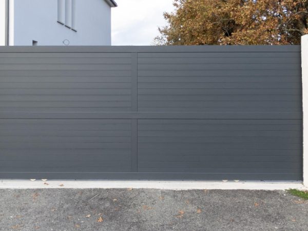 sliding-gate-steel-large-grey-metal-portal-fence-modern-house-street